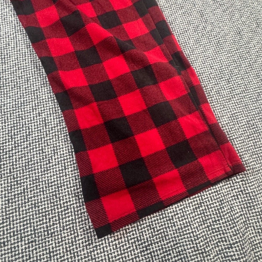 Wondershop Target Womens XL Red Black Buffalo Plaid Fleece Pajama Pants Holiday - Picture 4 of 5